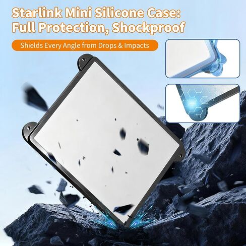 حامل ستارلينك الصغير - كوب شفط لملحقات ستارلينك الصغيرة، حامل نافذة سقف السيارة قوي الشفط لإشارة الأقمار الصناعية المستقرة الداخلية/الزجاج الخارجي، المركبات الترفيهية والقوارب ورحلات الطريق in Kuwait