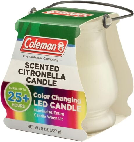 Coleman Color Changing LED Citronella Outdoor Scented Candle - 8 oz in Saudi Arabia