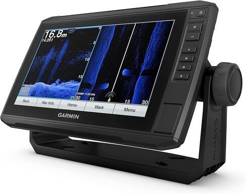 Garmin ECHOMAP UHD 94SV، جهاز رسم الخرائط بشاشة تعمل باللمس مقاس 9 بوصات مع محول BlueChart G3 الأمريكي ومحول الطاقة GT54UHD-TM (متجدد) in Kuwait