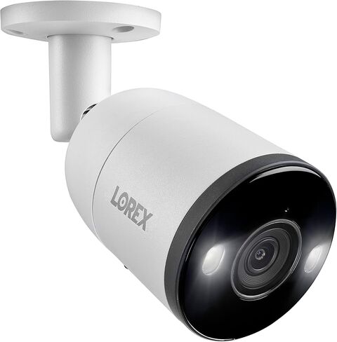 Lorex Fusion 4K (16 Camera Capable) 3TB Wired NVR System with 12 Bullet Cameras Featuring Smart Deterrence and 2-Way Audio in Saudi Arabia