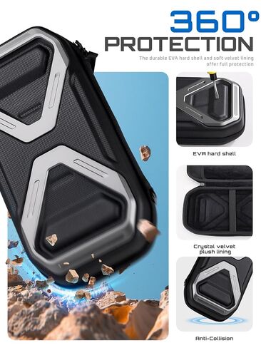 SUPCASE Pro Edition for Nintendo Switch 2 Carrying Case 2025, [12 Game Card Storage] [Military-Grade Protection] Spacious Portable Hard Shell Travel Bag for Switch 2 Console & Accessories, Black in Saudi Arabia