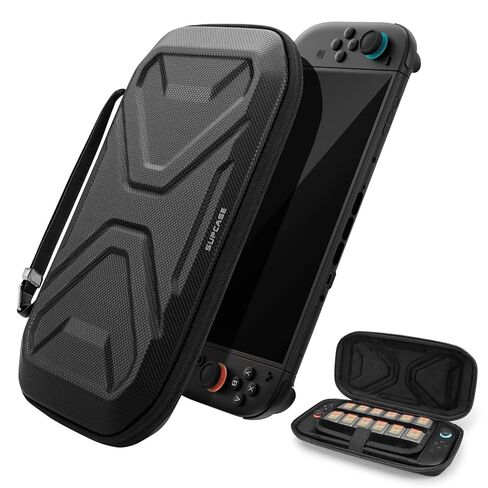 SUPCASE Pro Edition for Nintendo Switch 2 Carrying Case 2025, [12 Game Card Storage] [Military-Grade Protection] Spacious Portable Hard Shell Travel Bag for Switch 2 Console & Accessories, Black in Saudi Arabia
