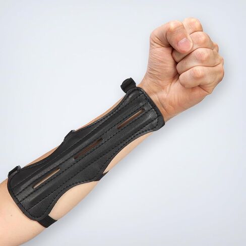 Archery Arm Guard, Adjustable & Breathable Double-Layer Forearm Protector with 3 Straps, Unisex Ambidextrous Design for Youth & Adults, Archery Hunting Target Practice in Saudi Arabia