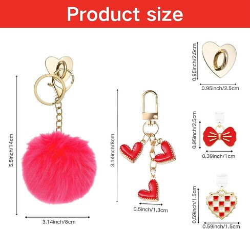 مجموعة سحر إكسسوارات كيندل، سلسلة مفاتيح بوم بوم حمراء ساخنة، سدادة غبار من النوع C متوافقة مع القارئ الإلكتروني كيندل بيبر وايت الجيل الحادي عشر والثاني عشر، مثالية لعشاق القراءة in Kuwait