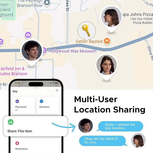 UGREEN Finder Duo (iOS وAndroid) علامات تعقب الهواء 4 عبوات، مكتشف مفاتيح بلوتوث قابل لإعادة الشحن متوافق مع iOS وAndroid للمفاتيح والأمتعة والمزيد | بطارية تدوم لمدة 12 شهرًا in Saudi Arabia