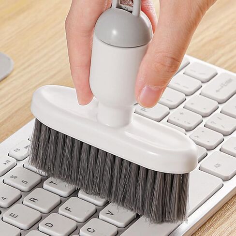 Computer Brush – Keyboard Duster, Screen Cleaning Tool | Anti-Static Soft Bristle Brush for Monitor Gaps, Laptop Crevices, Electronics Maintenance, Audio Record Care, Desk Cleaner in Saudi Arabia