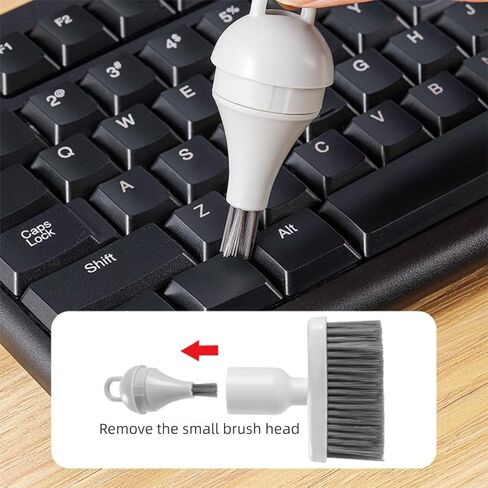 Computer Brush – Keyboard Duster, Screen Cleaning Tool | Anti-Static Soft Bristle Brush for Monitor Gaps, Laptop Crevices, Electronics Maintenance, Audio Record Care, Desk Cleaner in Saudi Arabia