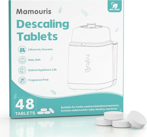 Descaling Tablets 36 Count: for Momcozy Baby Brezza Grownsy Papablic Bottle Washers, Detergent Washing Tablets for All Brands Baby Bottle Washer Machine Warmer Sterilizers Formula Maker in Saudi Arabia