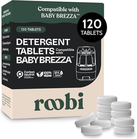 Roobi Descaling Solution Compatible with Baby Brezza, 2 Pack | Formulated to Clean & Descale Baby Appliances, Up to 2 Uses per Bottle, Carbon Neutral in Saudi Arabia