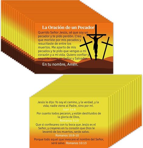 240pcs Spanish Gospel Tracts Plan of Salvation Cards Pocket Holy Prayer Cards Bible Tracts Inspirational Mini Christian Tracts for Evangelism Church Gifts (Jesus Te Ama 4) in Saudi Arabia
