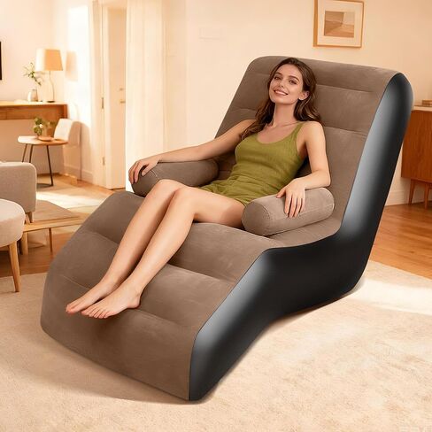 أريكة قابلة للنفخ للتخييم، أريكة قابلة للنفخ للبالغين مع مسند للذراع، سطح متدفق مقاوم للماء، كرسي صالة قابل للنفخ في الداخل، أريكة قابلة للنفخ محمولة لليلة الفيلم، أريكة هوائية في الهواء الطلق in Kuwait