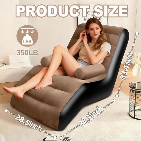 أريكة قابلة للنفخ للتخييم، أريكة قابلة للنفخ للبالغين مع مسند للذراع، سطح متدفق مقاوم للماء، كرسي صالة قابل للنفخ في الداخل، أريكة قابلة للنفخ محمولة لليلة الفيلم، أريكة هوائية في الهواء الطلق in Kuwait