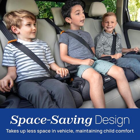 Chicco GoFit ClearTex Backless Booster Car Seat, Travel Booster Seat for Car, Portable Car Booster Seat for Children at Least 4 Years Old and 40-110 lbs. | Orchid/Navy in Saudi Arabia
