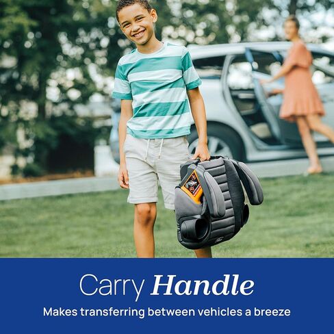 Chicco GoFit ClearTex Backless Booster Car Seat, Travel Booster Seat for Car, Portable Car Booster Seat for Children at Least 4 Years Old and 40-110 lbs. | Orchid/Navy in Saudi Arabia