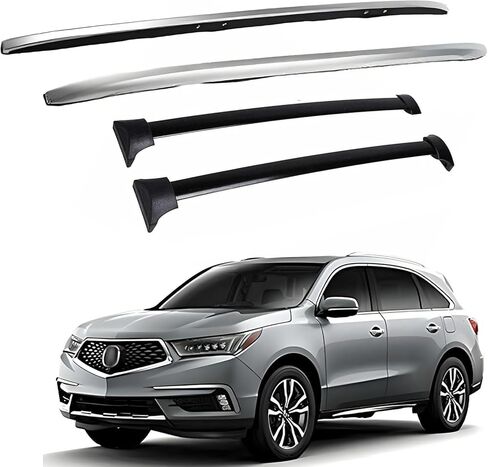 4Pcs Roof Rails Crossbar Fits for 2014 2015 2016 2017 2018 2019 2020 2021 Acura MDX Roof Side Rail Rack Cross Bars Crossbars Cargo -001 in Kuwait