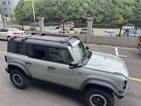 5 قطعة رف سقف طويل عبر بار يناسب فورد برونكو 2021 2022 2023 2024 2025 قضبان البضائع حاملات الأمتعة الألومنيوم (أسود) in Kuwait