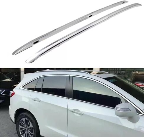 Roof Rail 2pcs Silver Aluminum Fits for Acura RDX 2012 2013 2014 2015 2016 2017 2018 roof Rails Roof Rack Side Rail Bars in Kuwait