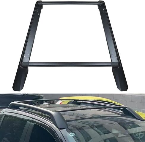 A Set Black Fits for Ford Ranger T9 2023 2024 Top Roof Rack Cross Side Rails Bars Carrier Upgraded Version Set Cross Bars Crossbars in Kuwait