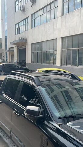 A Set Black Fits for Ford Ranger T9 2023 2024 Top Roof Rack Cross Side Rails Bars Carrier Upgraded Version Set Cross Bars Crossbars in Kuwait