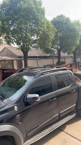 A Set Black Fits for Ford Ranger T9 2023 2024 Top Roof Rack Cross Side Rails Bars Carrier Upgraded Version Set Cross Bars Crossbars in Kuwait