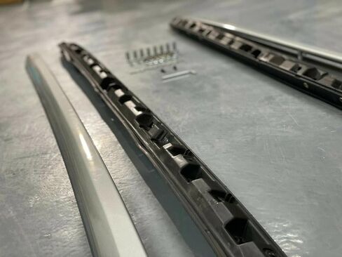 الفضة 2 قطعة حامل سقفي السكك الحديدية عبر شريط يناسب ل أكورا MDX 2014 2015 2016 2017 2018 2019 2020 2021 حاملات الأمتعة العارضة in Kuwait