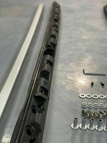 الفضة 2 قطعة حامل سقفي السكك الحديدية عبر شريط يناسب ل أكورا MDX 2014 2015 2016 2017 2018 2019 2020 2021 حاملات الأمتعة العارضة in Kuwait