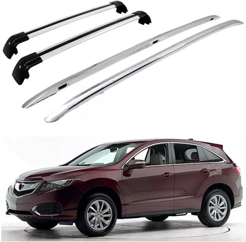 4Pcs Roof Rails Rack Crossbar Fits for Acura RDX 2012 2013 2014 2015 2016 2017 2018 Silver Aluminum Rack Luggage Carriers Crossbars in Kuwait
