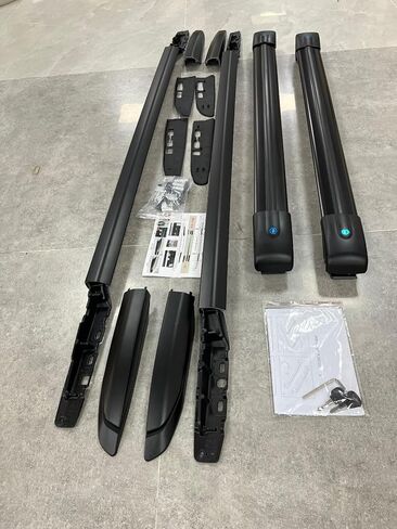 4PCS Black Roof Rack Cross bar Roof Rail Crossbars fits for Toyota Sienna 2021 2022 2023 2024 Luggage Rails in Kuwait