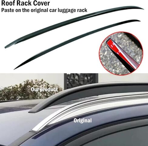 Roof Rail Cover 2pcs Black Aluminum Fits for BMW X5 F15 2014 2015 2016 2017 2018 roof Rails Roof Rack Side Rail Bars in Kuwait