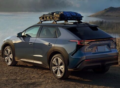 2PCS Crossbars Fits for Subaru Solterra 2023 2024 2025 Cross Bar Roof Rack Rail Rail Carrier Black in Kuwait