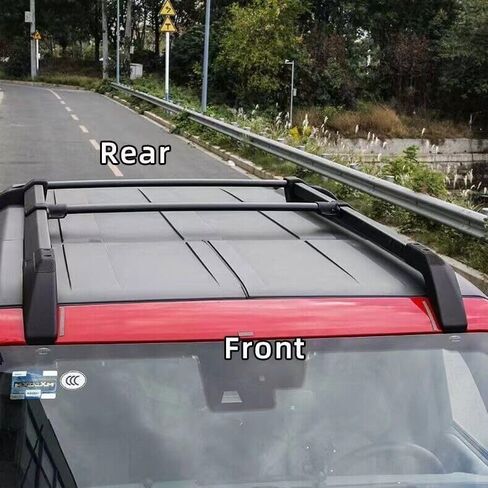 5PCS Roof Rack Cross Bar FIts for Ford Bronco 2022 2023 2024 2025 Cargo Rails Bars Luggage Carriers Aluminum (Black) in Kuwait