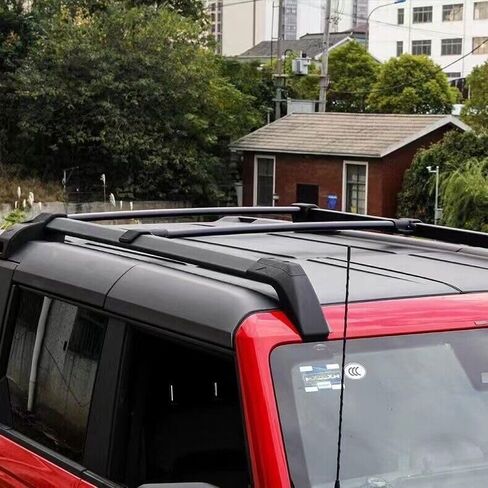 5PCS Roof Rack Cross Bar FIts for Ford Bronco 2022 2023 2024 2025 Cargo Rails Bars Luggage Carriers Aluminum (Black) in Kuwait