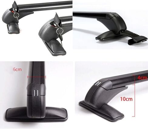 2pcs Black Cross bar roof Rack Rails Fits for All New HR-V HRV 2023 2024 Crossbars Crossbar Without Roof Rack in Kuwait