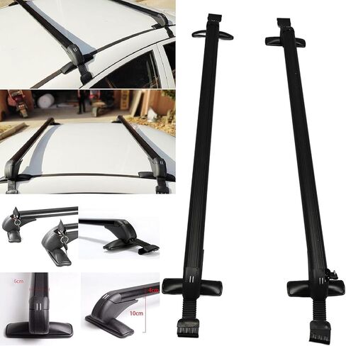 2pcs Black Cross bar roof Rack Rails Fits for All New HR-V HRV 2023 2024 Crossbars Crossbar Without Roof Rack in Kuwait