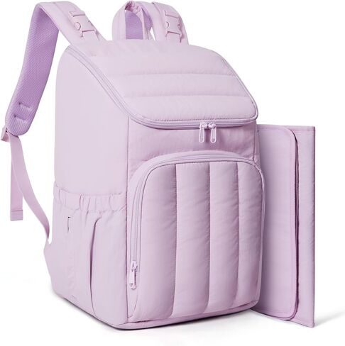 BAGSMART Diaper Bag Backpack, Large Baby Diaper Bag, Quilted Puffy Baby Bag for Mom with Quick-access Insulated Pockets, Lightweight Versatile Travel Backpack in Saudi Arabia