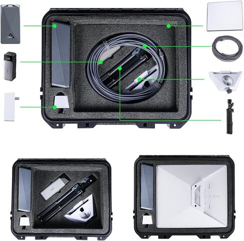 مجموعة حافظة XTAR Starlink Mini الصلبة مع بنك طاقة MP158Wh وحامل ثلاثي القوائم صغير Starlink، حقيبة سفر محمولة مقاومة للماء لطبق Starlink Mi ni وملحقاته in Saudi Arabia