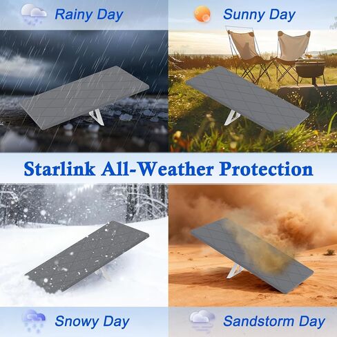 حافظة حماية Starlink Gen 3، حافظة غطاء Starlink Standard Gen 3، غطاء حماية من السيليكون المقاوم للصدمات لطبق الأقمار الصناعية القياسي، مقاوم للماء، مقاوم للصدمات للصخور/البَرَد، رمادي in Kuwait