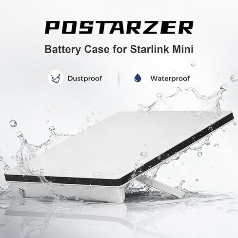 علبة بطارية Starlink Mini، يمكن أن تستوعب حزمة بطارية 8 × 18650 (زر علوي) مع حامل قابل للطي للأماكن الخارجية والتخييم، صندوق بنك الطاقة المحمول Starlink Mini (لا تتضمن البطاريات) in Kuwait
