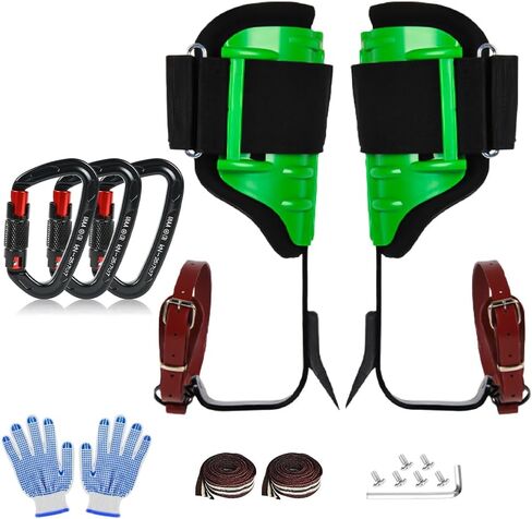 Tree Climbing Gear Kit with Adjustable Tree Climbing Spikes Durable Spikes for Tree Work in Kuwait