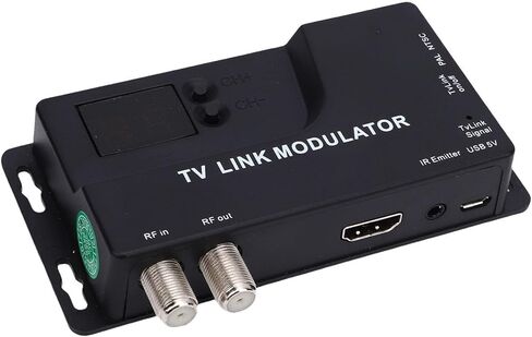 VBESTLIFE RF Modulator, VHF UHF TV Link Modulator AV to RF Converter, HDMI 1.4, Support NTSC and PAL TV, Plug and Play in Saudi Arabia