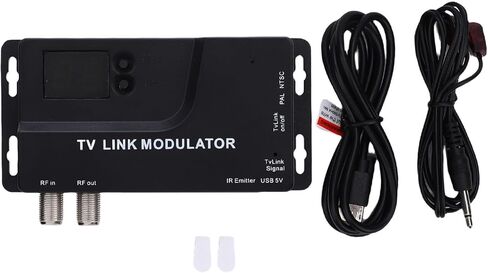 VBESTLIFE RF Modulator, VHF UHF TV Link Modulator AV to RF Converter, HDMI 1.4, Support NTSC and PAL TV, Plug and Play in Saudi Arabia