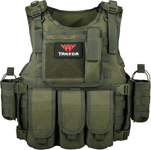 سترة BOMTURN التكتيكية Airsoft ترقية سترة كرات الطلاء المعيارية القابلة للتعديل في الهواء الطلق تناسب الكبار in Kuwait