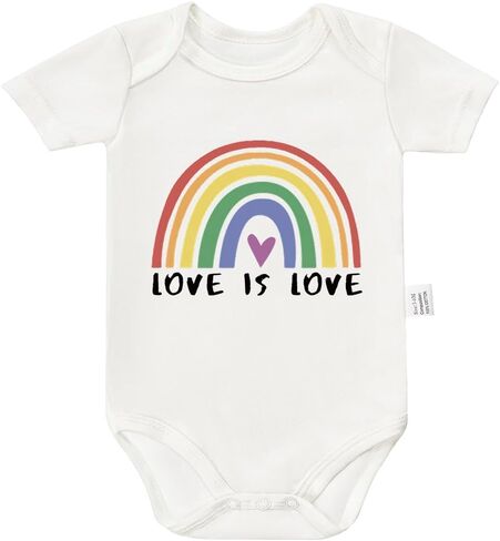 إعلان LGBTQA Baby الإعلان الحب هو الحب قوس قزح ملابس داخلية للأطفال، ملابس نسائية مضحكة، ملابس للأولاد والبنات حديثي الولادة in Kuwait