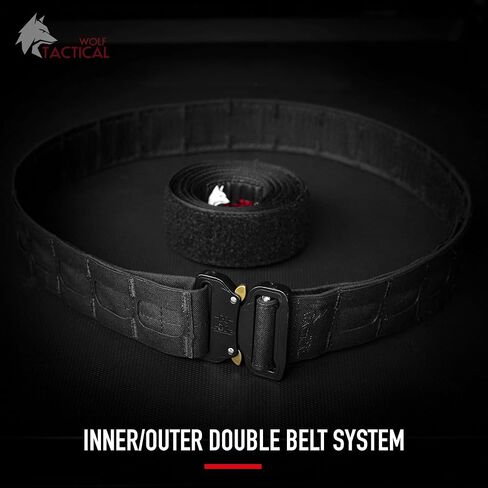 WOLF TACTICAL Molle Battle Belt Lite - 1.75 بوصة حزام القتال التكتيكي سريع التحرير in Kuwait