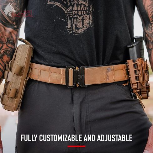WOLF TACTICAL Molle Battle Belt Lite - 1.75 بوصة حزام القتال التكتيكي سريع التحرير in Kuwait