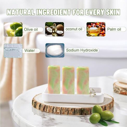 MR.A 23pcs Handmade Travel Soap, Mini Olive Hand Soap Individually Wrapped, Body Bath Gentle Bars Men Women, Travel Size Toiletries for Homeless and Hotel, Essentials Wash for Guest Bathroom in Saudi Arabia