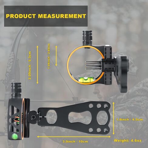 Archery Bow Sight Adjustable True Fiber Optics Sight with Rheostat Light for Compound Bow in Saudi Arabia
