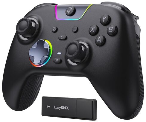 EasySMX X05Pro Wireless PC Controller – Quiet-Press Buttons, 2-Stage Impulse Triggers, 2 Programmable Buttons, Hall Joysticks, 1000mAh Battery, 1000Hz Polling Gaming Controller for PC/Switch/Android/iOS in Saudi Arabia