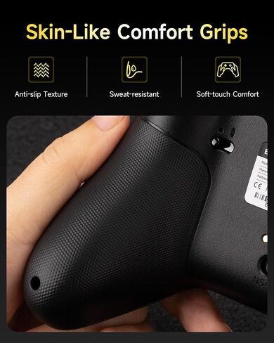 EasySMX X05Pro Wireless PC Controller – Quiet-Press Buttons, 2-Stage Impulse Triggers, 2 Programmable Buttons, Hall Joysticks, 1000mAh Battery, 1000Hz Polling Gaming Controller for PC/Switch/Android/iOS in Saudi Arabia