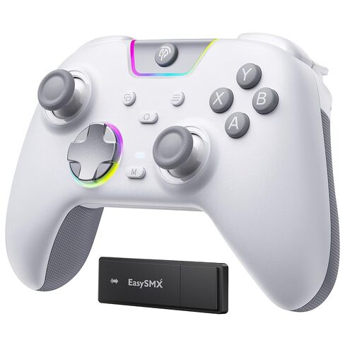 EasySMX X05Pro Wireless PC Controller – Quiet-Press Buttons, 2-Stage Impulse Triggers, 2 Programmable Buttons, Hall Joysticks, 1000mAh Battery, 1000Hz Polling Gaming Controller for PC/Switch/Android/iOS in Saudi Arabia